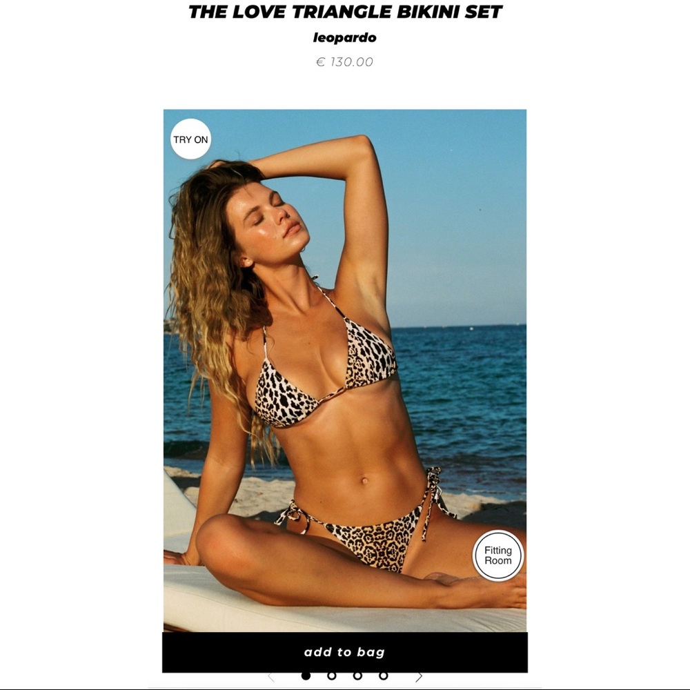 Reina Olga The Love Triangle Bikini Set Size 2